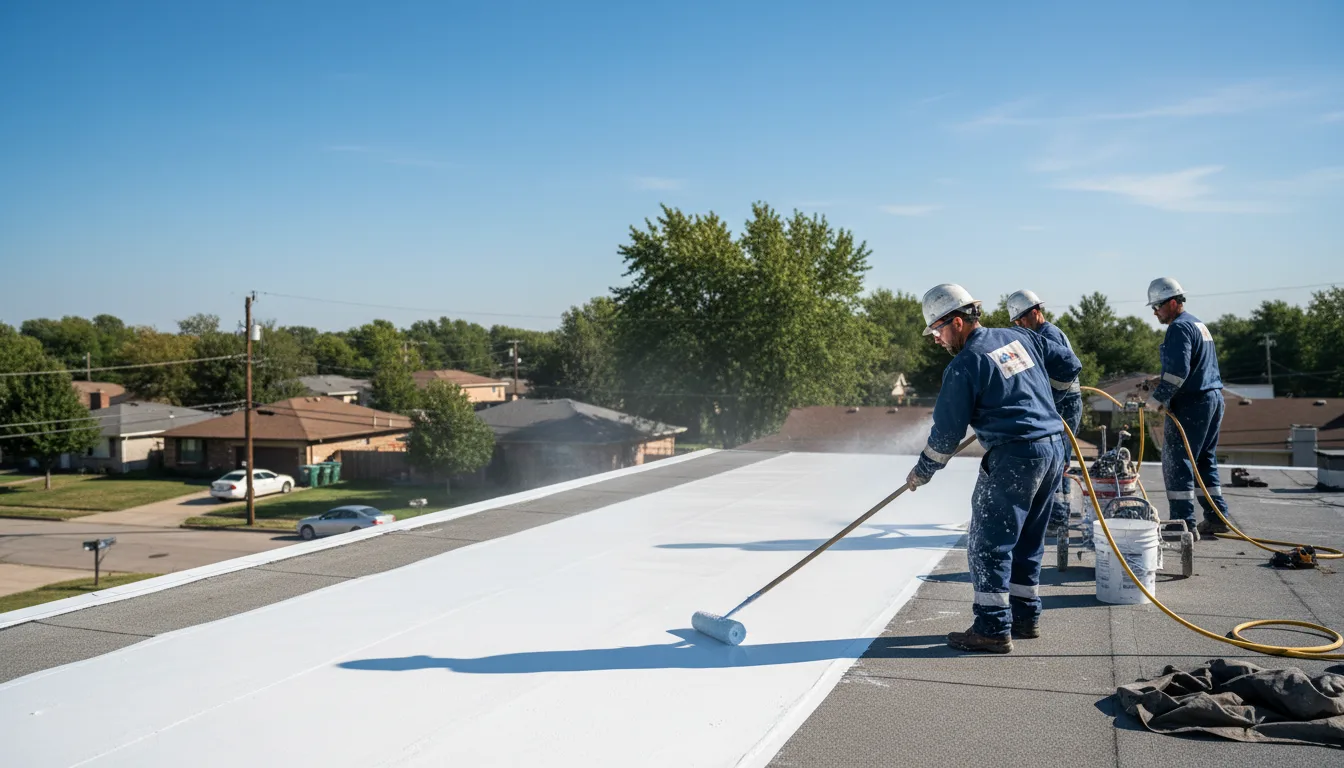 Commercial roof coating in Croghan, NY near me